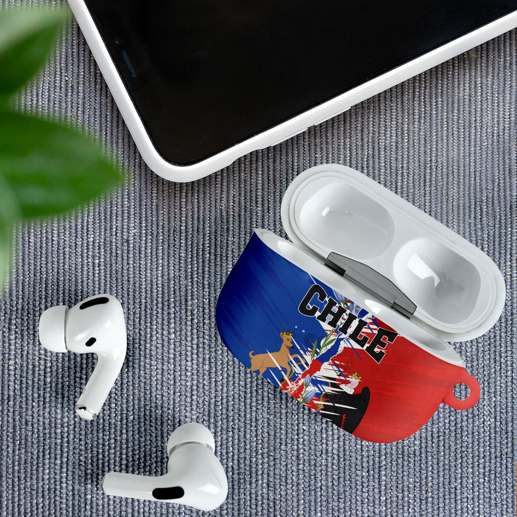 Chile Flag Map AirPods Case Happy Independence Day