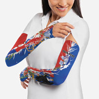 Personalized Chile Flag Map Arm Sleeves Happy Independence Day