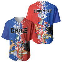 Personalized Chile Flag Map Baseball Jersey Happy Independence Day