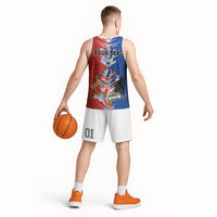 Personalized Chile Flag Map Basketball Jersey Happy Independence Day