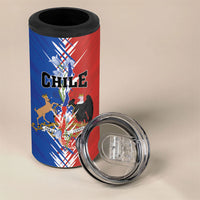 Personalized Chile Flag Map 4 in 1 Can Cooler Tumbler Happy Independence Day