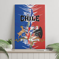 Chile Flag Map Canvas Wall Art Happy Independence Day