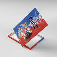 Chile Flag Map Canvas Wall Art Happy Independence Day