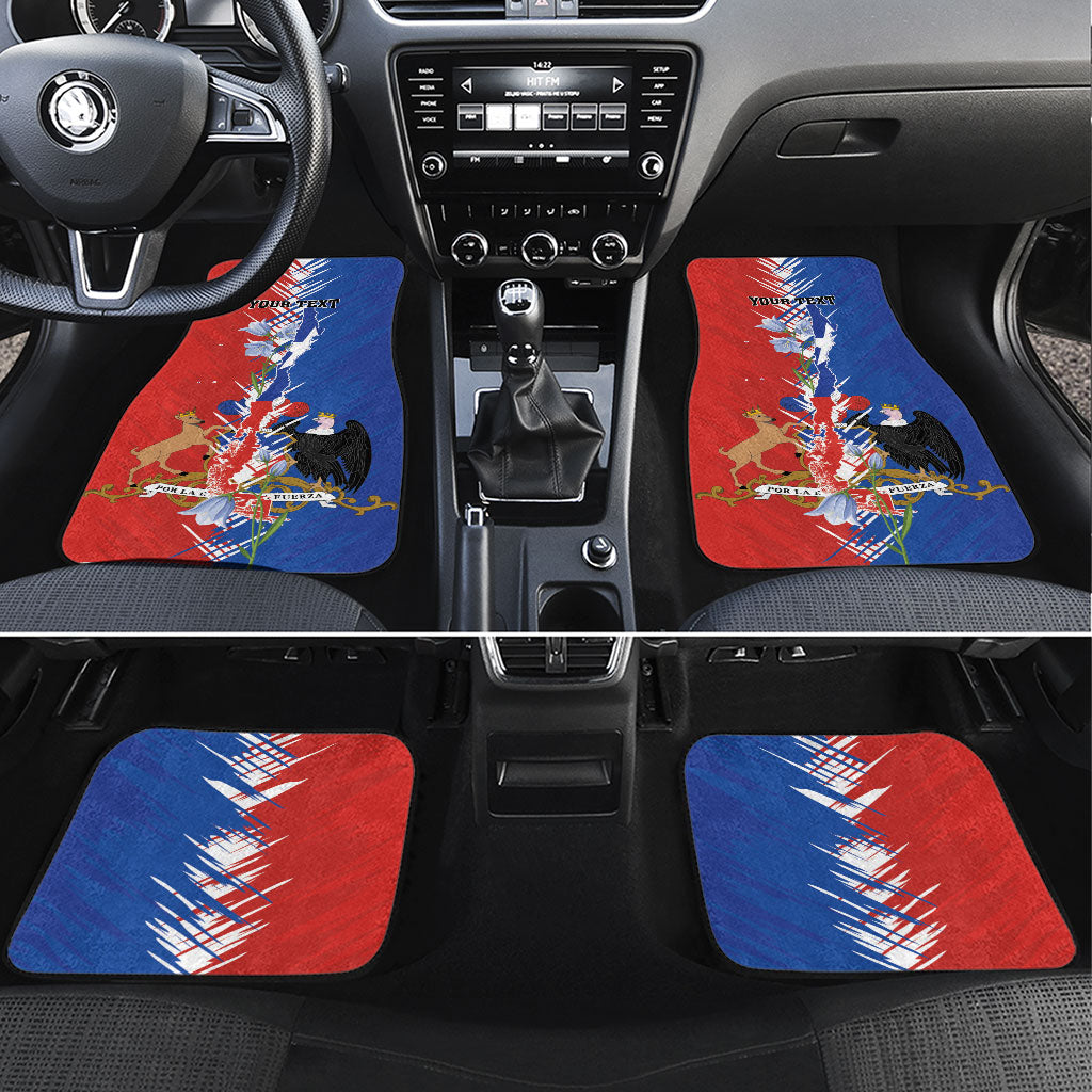 Personalized Chile Flag Map Car Mats Happy Independence Day