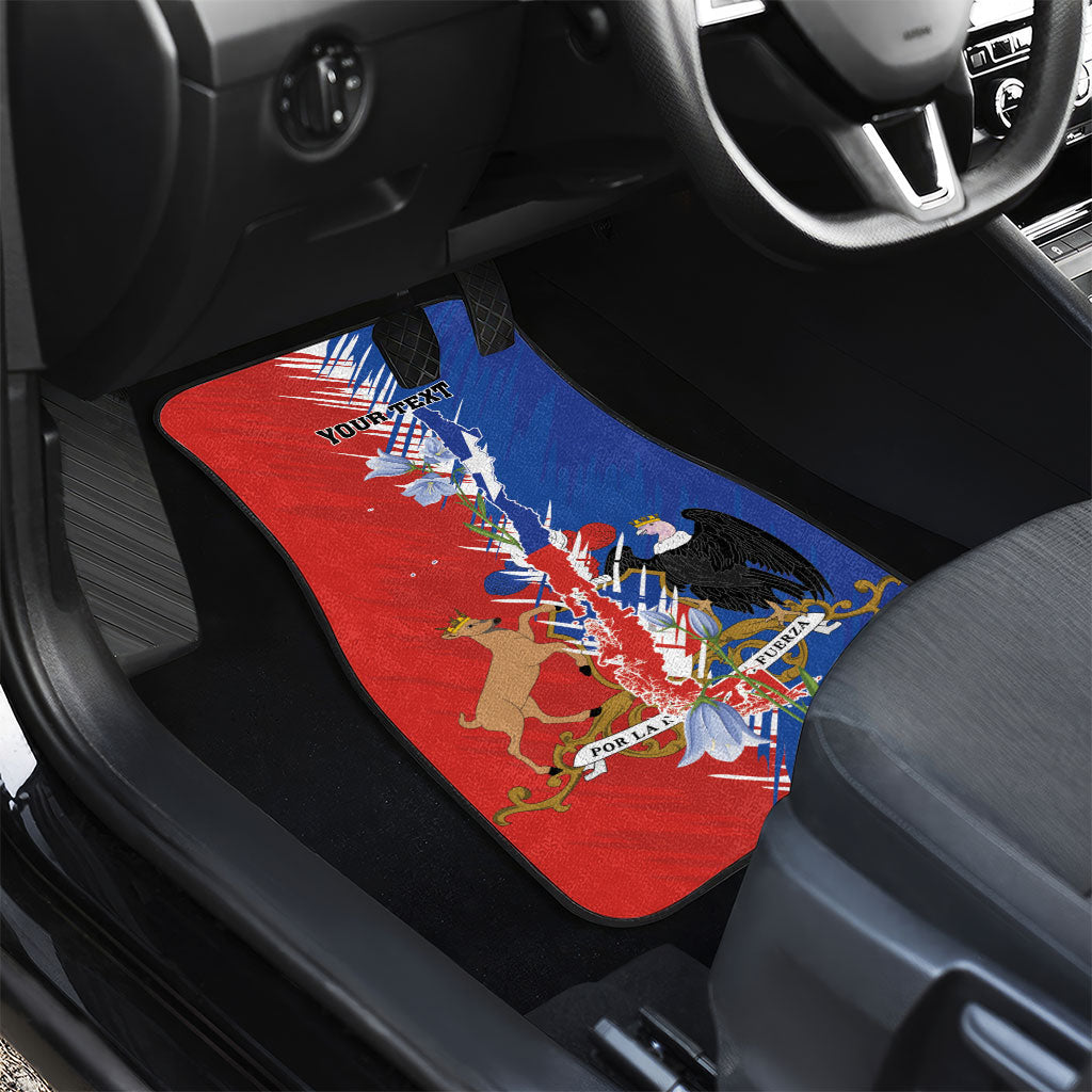Personalized Chile Flag Map Car Mats Happy Independence Day