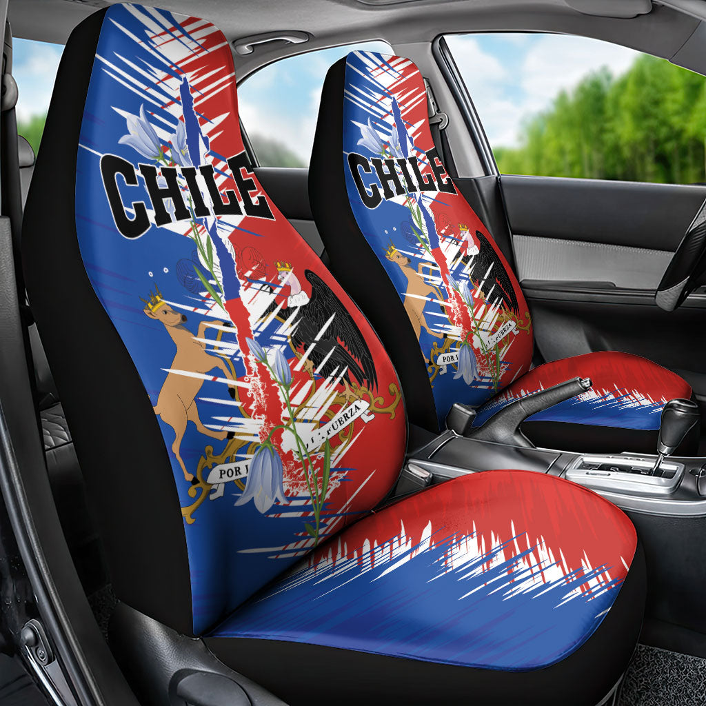 Chile Flag Map Car Seat Cover Happy Independence Day
