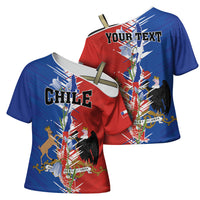 Personalized Chile Flag Map Cross Shoulder Shirt Happy Independence Day