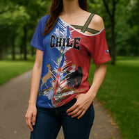 Personalized Chile Flag Map Cross Shoulder Shirt Happy Independence Day