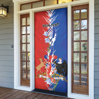 Personalized Chile Flag Map Door Cover Happy Independence Day