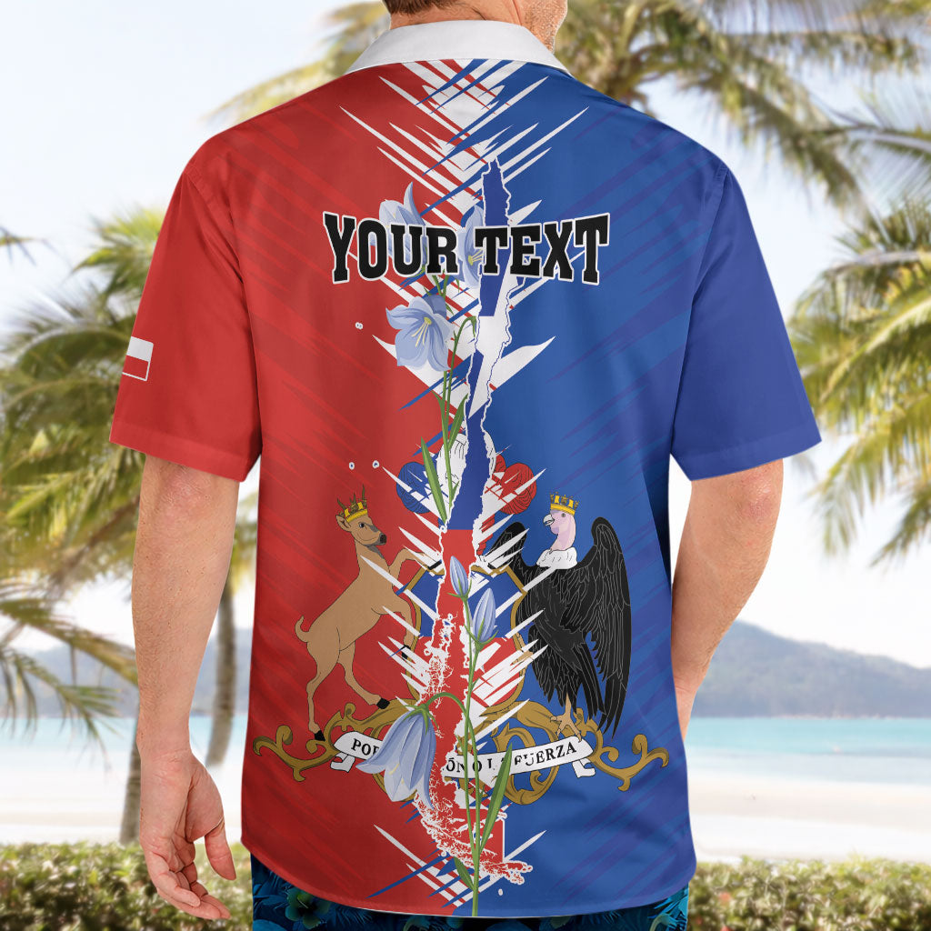 Personalized Chile Flag Map Hawaiian Shirt Happy Independence Day