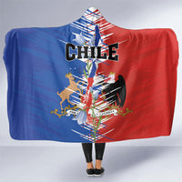 Chile Flag Map Hooded Blanket Happy Independence Day