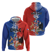 Personalized Chile Flag Map Hoodie Happy Independence Day