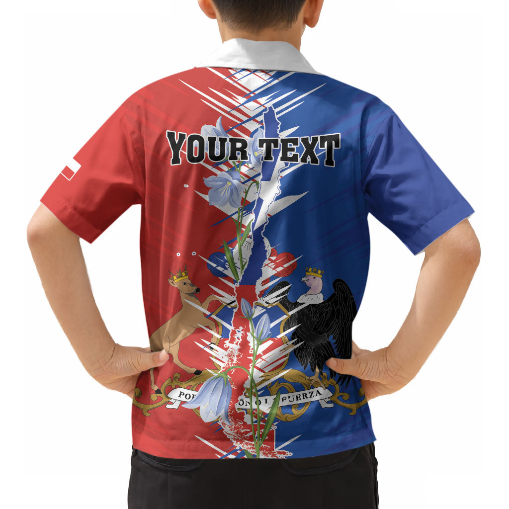 Personalized Chile Flag Map Kid Hawaiian Shirt Happy Independence Day
