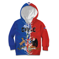 Personalized Chile Flag Map Kid Hoodie Happy Independence Day