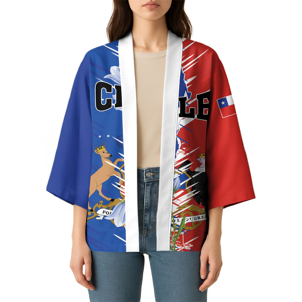 Personalized Chile Flag Map Kimono Happy Independence Day