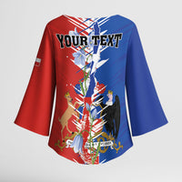 Personalized Chile Flag Map Kimono Sleeve Blouse Happy Independence Day