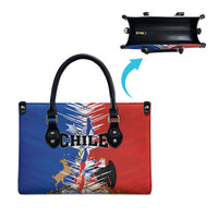Chile Flag Map Leather Bag Happy Independence Day