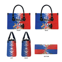 Chile Flag Map Leather Bag Happy Independence Day