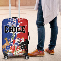 Chile Flag Map Luggage Cover Happy Independence Day