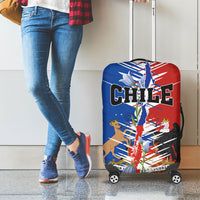 Chile Flag Map Luggage Cover Happy Independence Day