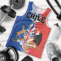Personalized Chile Flag Map Men Tank Top Happy Independence Day