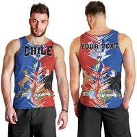 Personalized Chile Flag Map Men Tank Top Happy Independence Day
