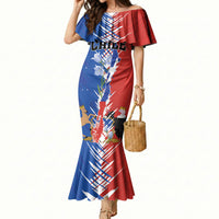 Personalized Chile Flag Map Mermaid Dress Happy Independence Day