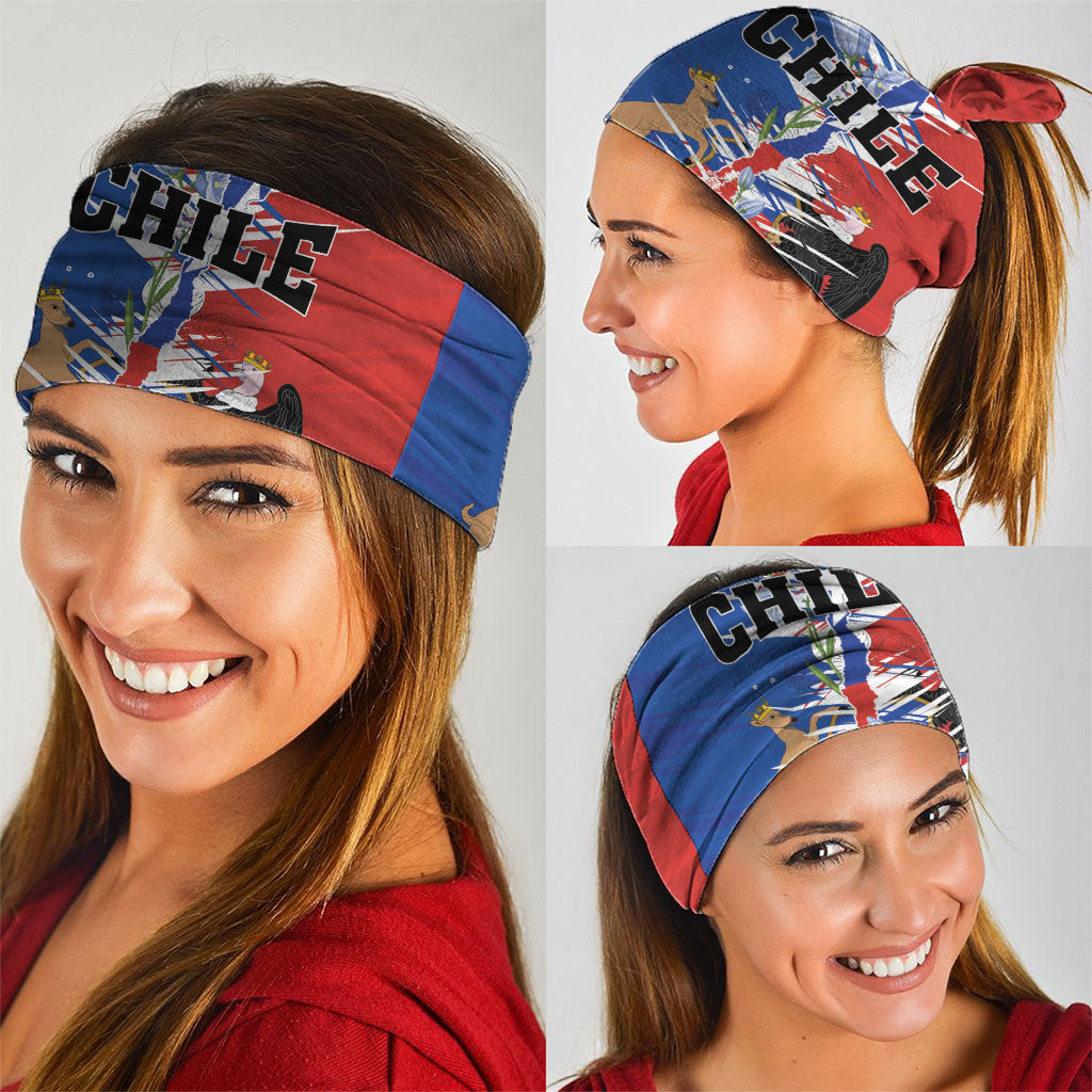 Chile Flag Map Neck Gaiter Happy Independence Day