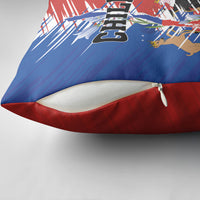 Chile Flag Map Pillow Cover Happy Independence Day