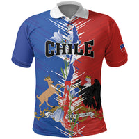Personalized Chile Flag Map Polo Shirt Happy Independence Day