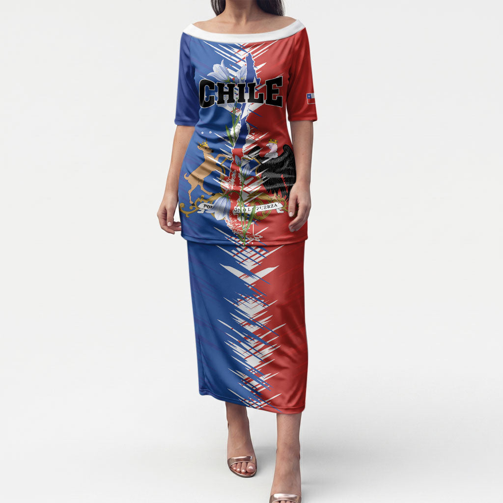 Personalized Chile Flag Map Puletasi Happy Independence Day