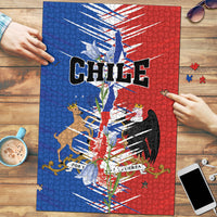 Chile Flag Map Puzzle Happy Independence Day