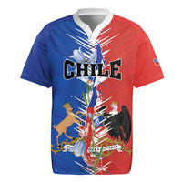 Personalized Chile Flag Map Rugby Jersey Happy Independence Day