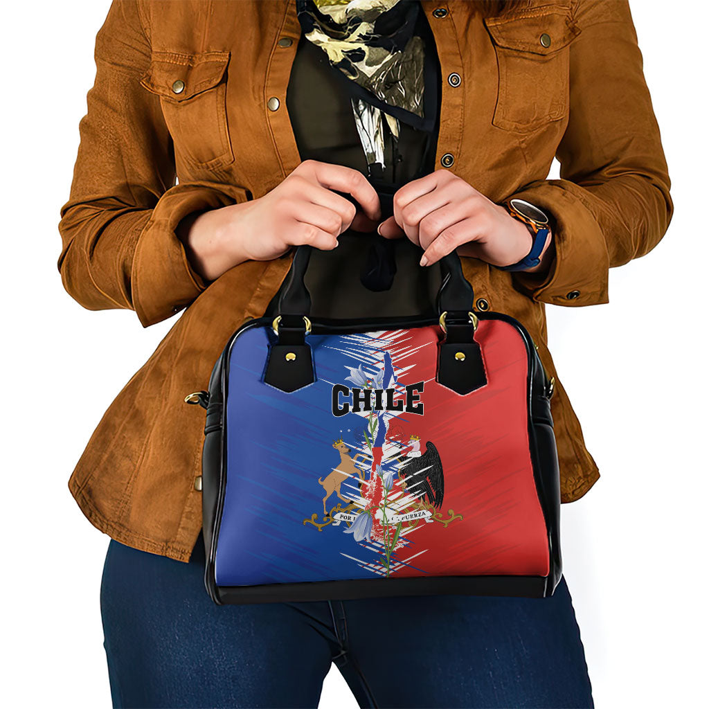 Chile Flag Map Shoulder Handbag Happy Independence Day