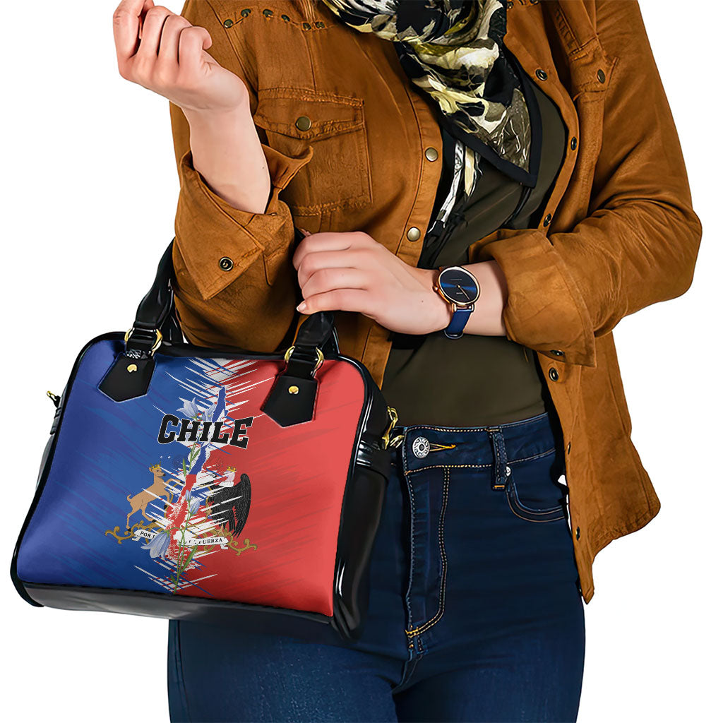 Chile Flag Map Shoulder Handbag Happy Independence Day