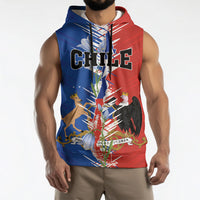 Personalized Chile Flag Map Sleeveless Hoodie Happy Independence Day