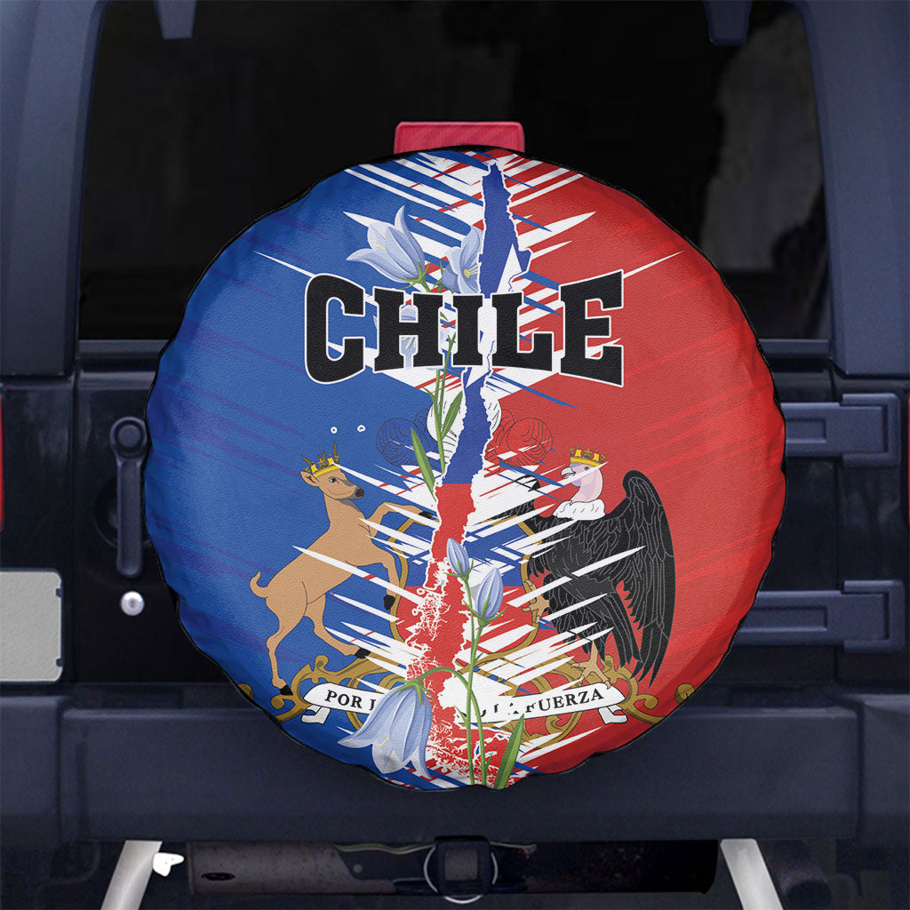 Chile Flag Map Spare Tire Cover Happy Independence Day