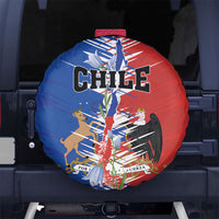 Chile Flag Map Spare Tire Cover Happy Independence Day