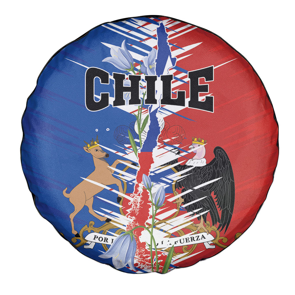 Chile Flag Map Spare Tire Cover Happy Independence Day