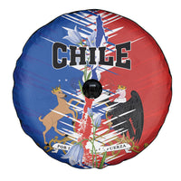 Chile Flag Map Spare Tire Cover Happy Independence Day