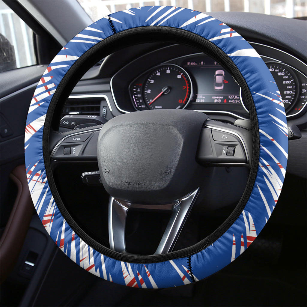Chile Flag Map Steering Wheel Cover Happy Independence Day