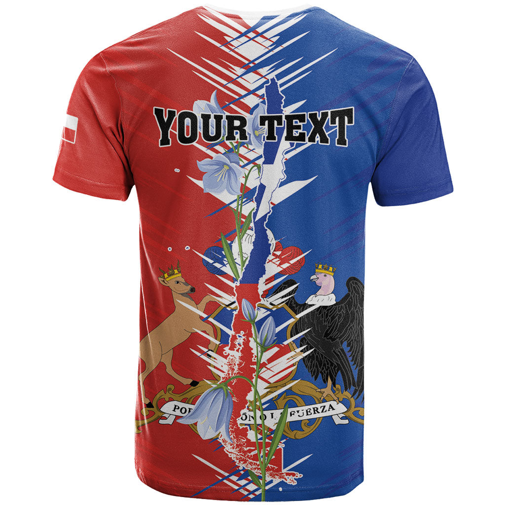 Personalized Chile Flag Map T Shirt Happy Independence Day