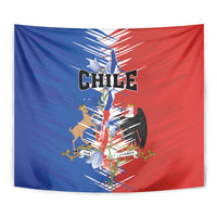 Chile Flag Map Tapestry Happy Independence Day