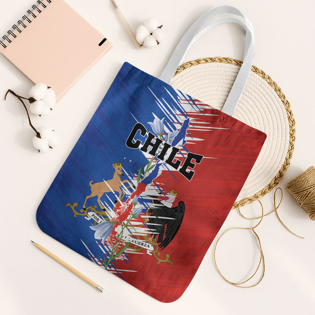 Chile Flag Map Tote Bag Happy Independence Day