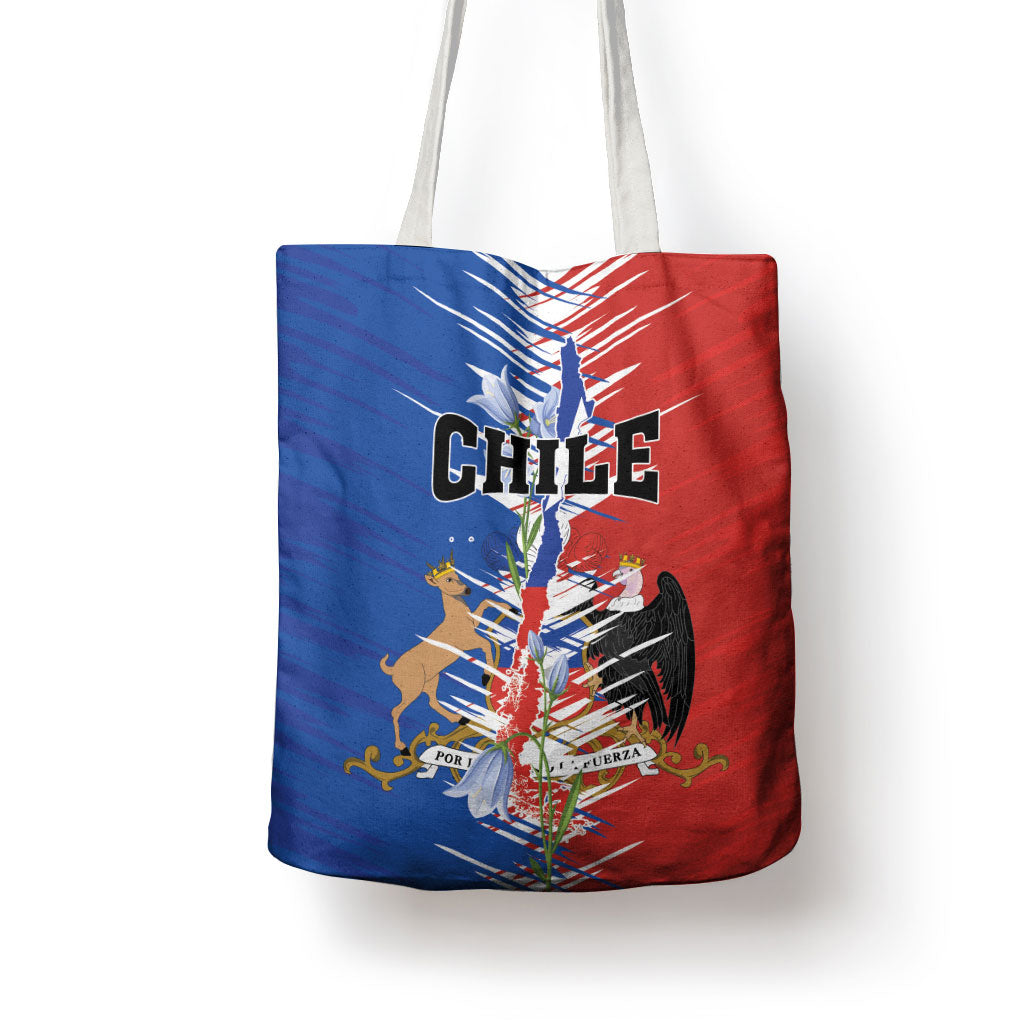Chile Flag Map Tote Bag Happy Independence Day