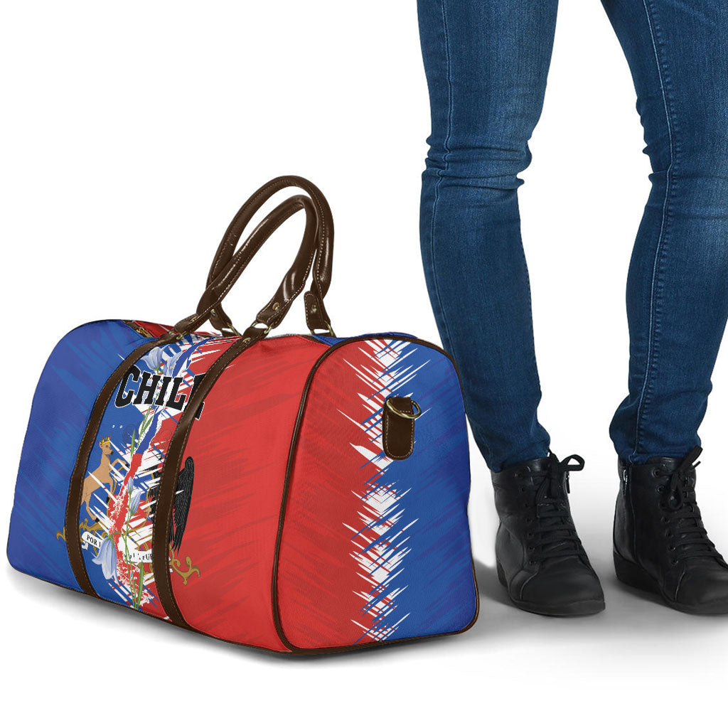 Chile Flag Map Travel Bag Happy Independence Day