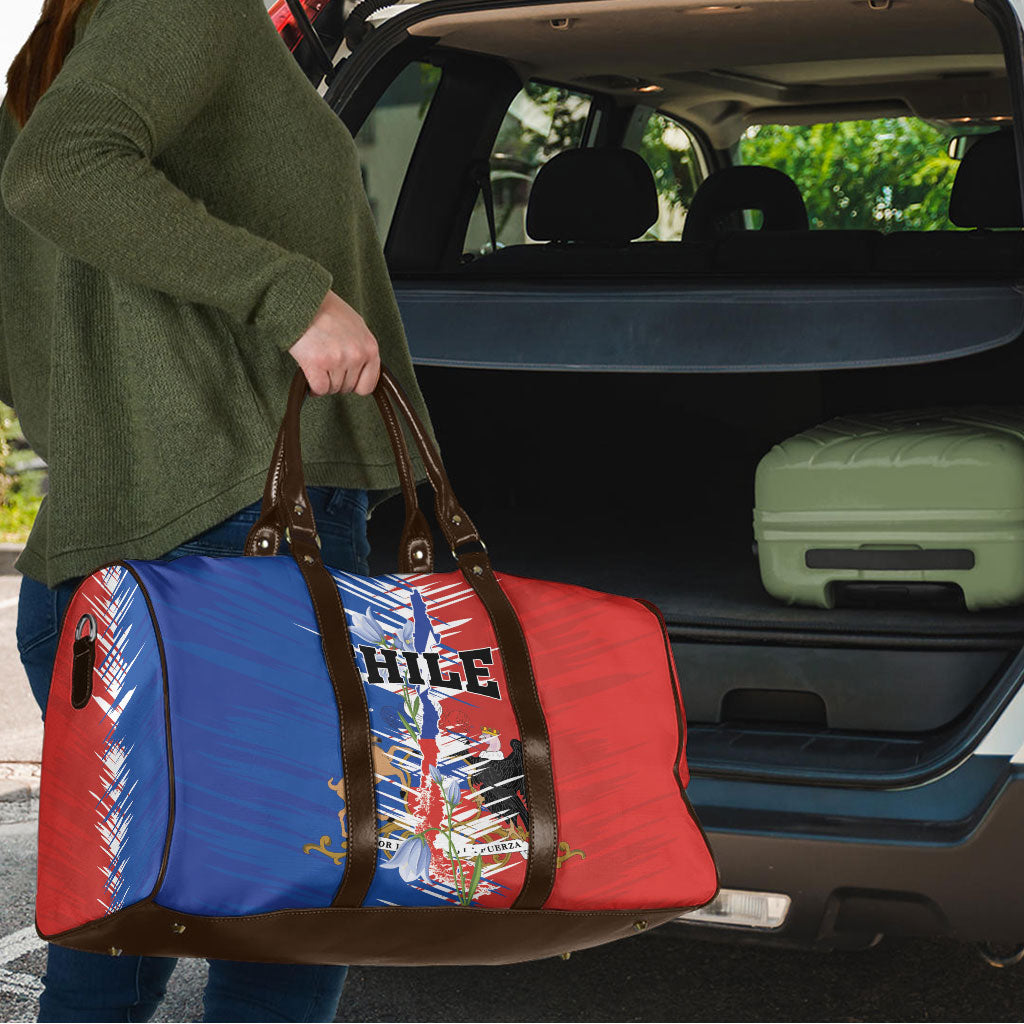 Chile Flag Map Travel Bag Happy Independence Day
