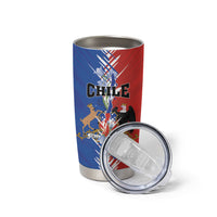 Personalized Chile Flag Map Tumbler Cup Happy Independence Day