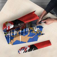 Chile Flag Map Umbrella Happy Independence Day