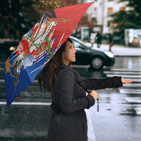 Chile Flag Map Umbrella Happy Independence Day